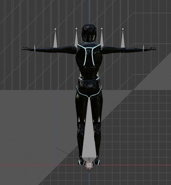 Sci Fi Woman Free 3D model_3