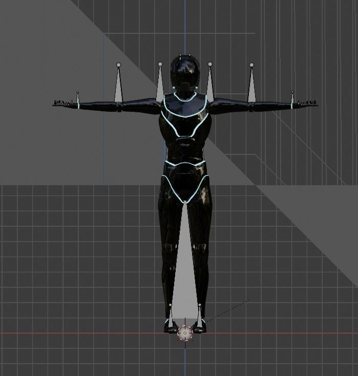 Sci Fi Woman Free 3D model_4