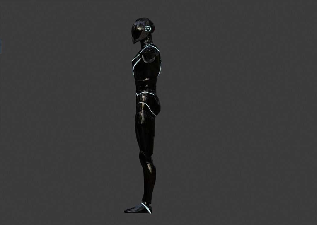 Sci Fi Woman Free 3D model_2