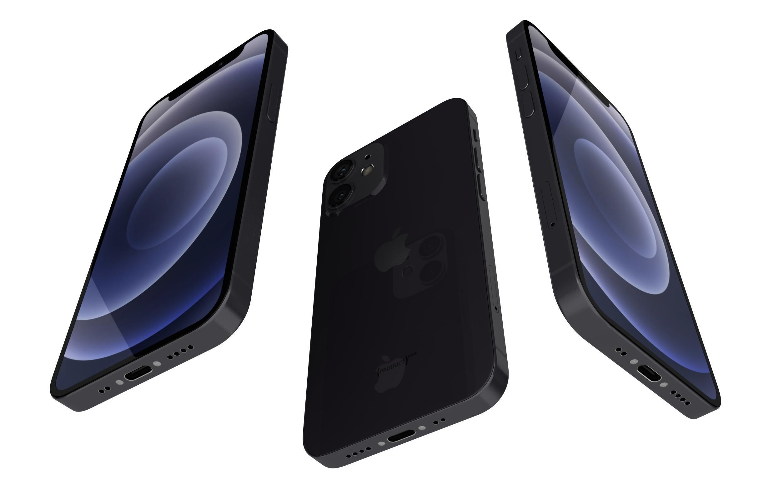 Apple iPhone 12 Mini Black 3D model_1