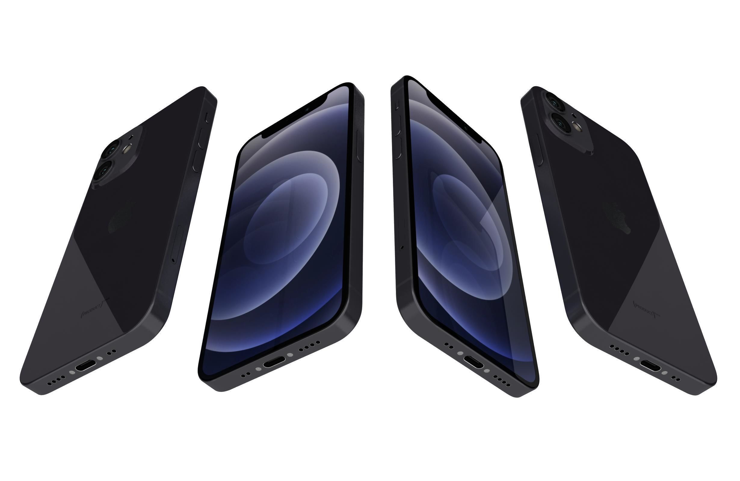 Apple iPhone 12 Mini Black 3D model_5