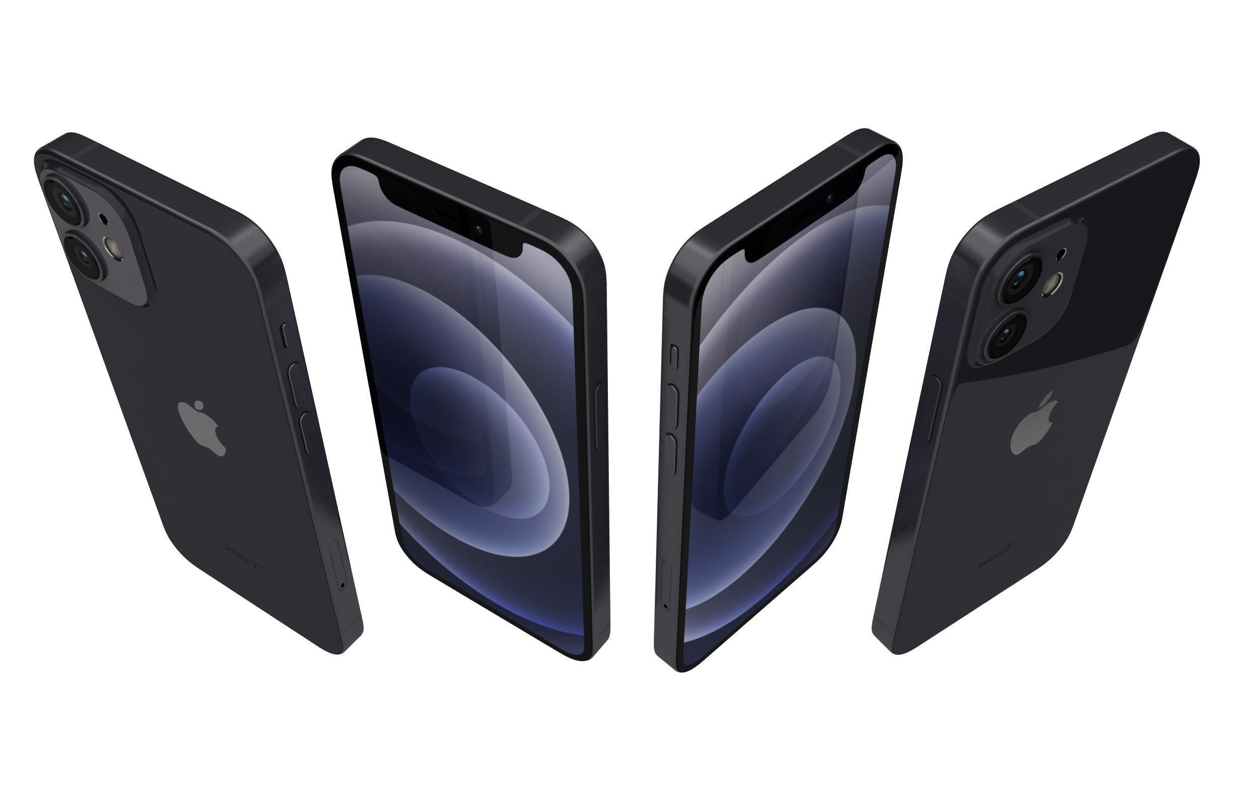 Apple iPhone 12 Mini Black 3D model_4