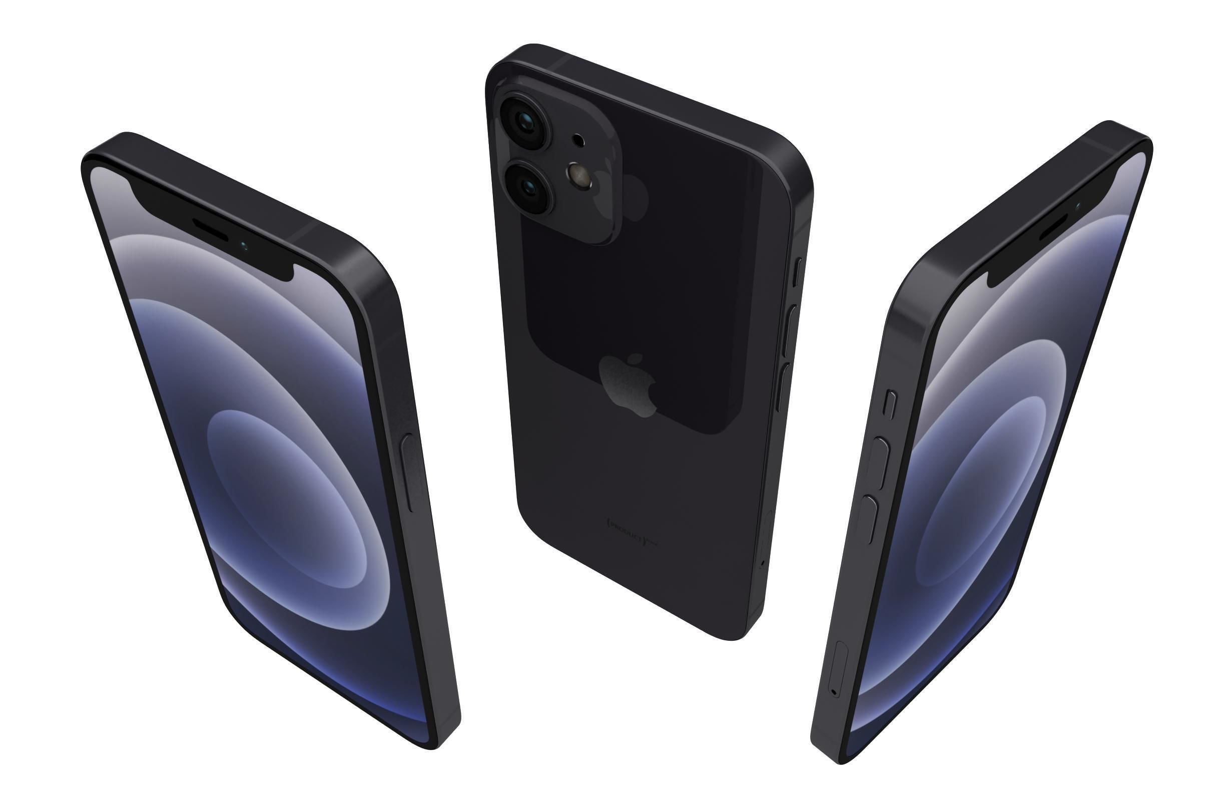 Apple iPhone 12 Mini Black 3D model_2