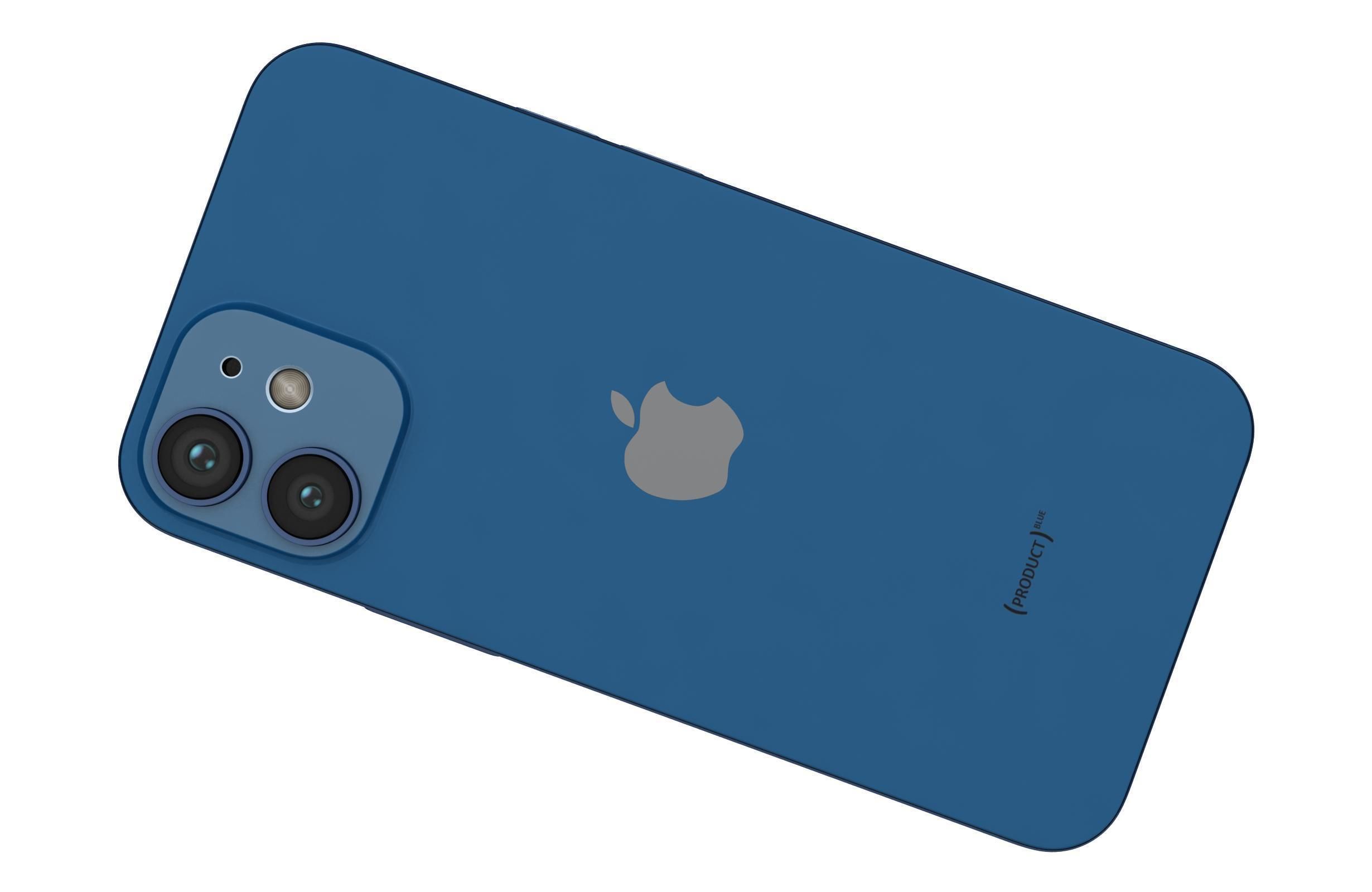 Apple iPhone 12 Mini Blue 3D model_11