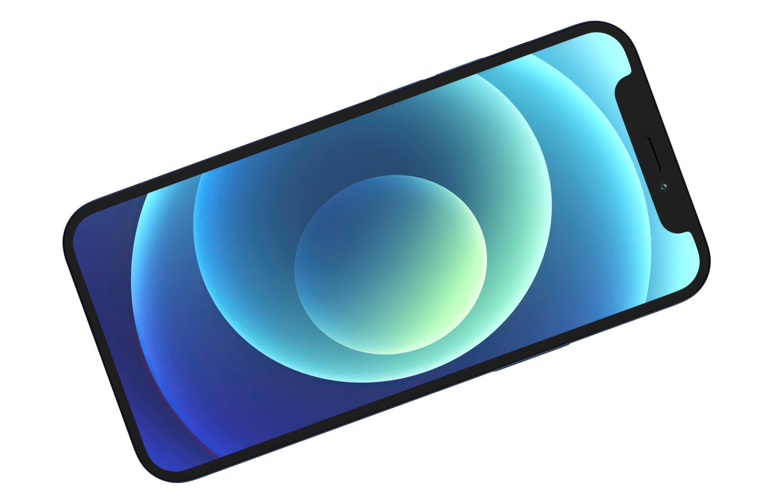 Apple iPhone 12 Mini Blue 3D model_10