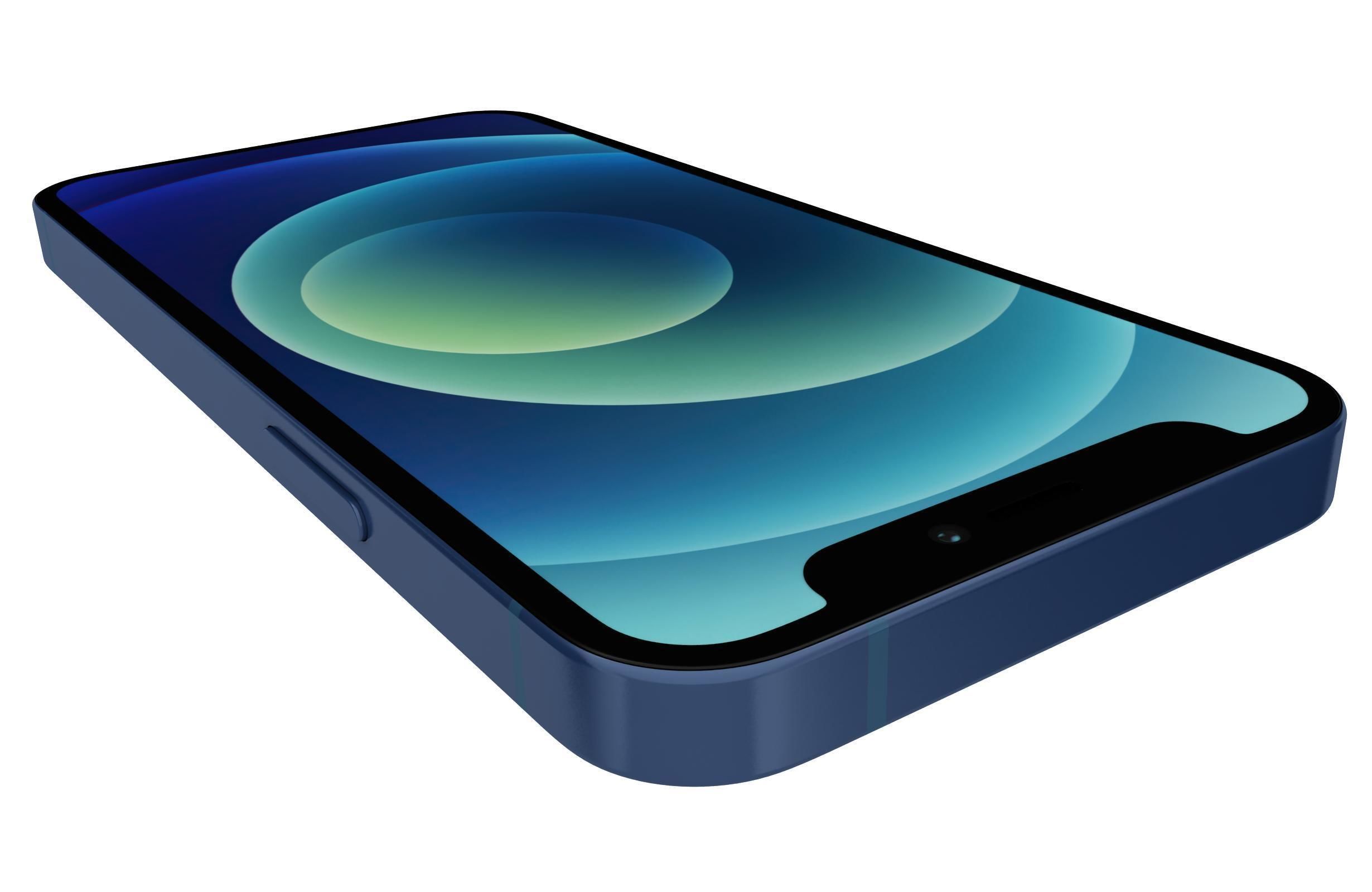 Apple iPhone 12 Mini Blue 3D model_13