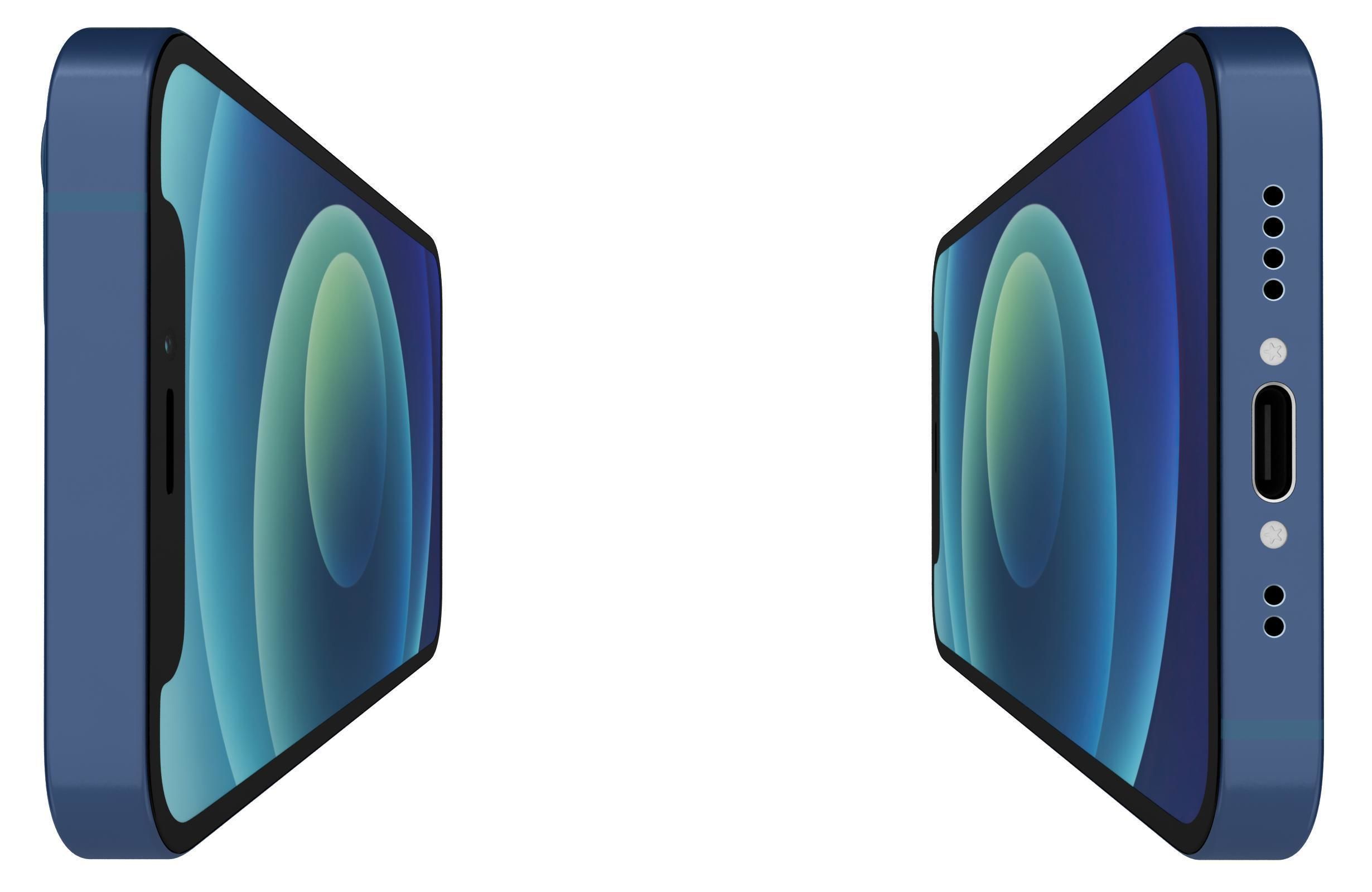 Apple iPhone 12 Mini Blue 3D model_6