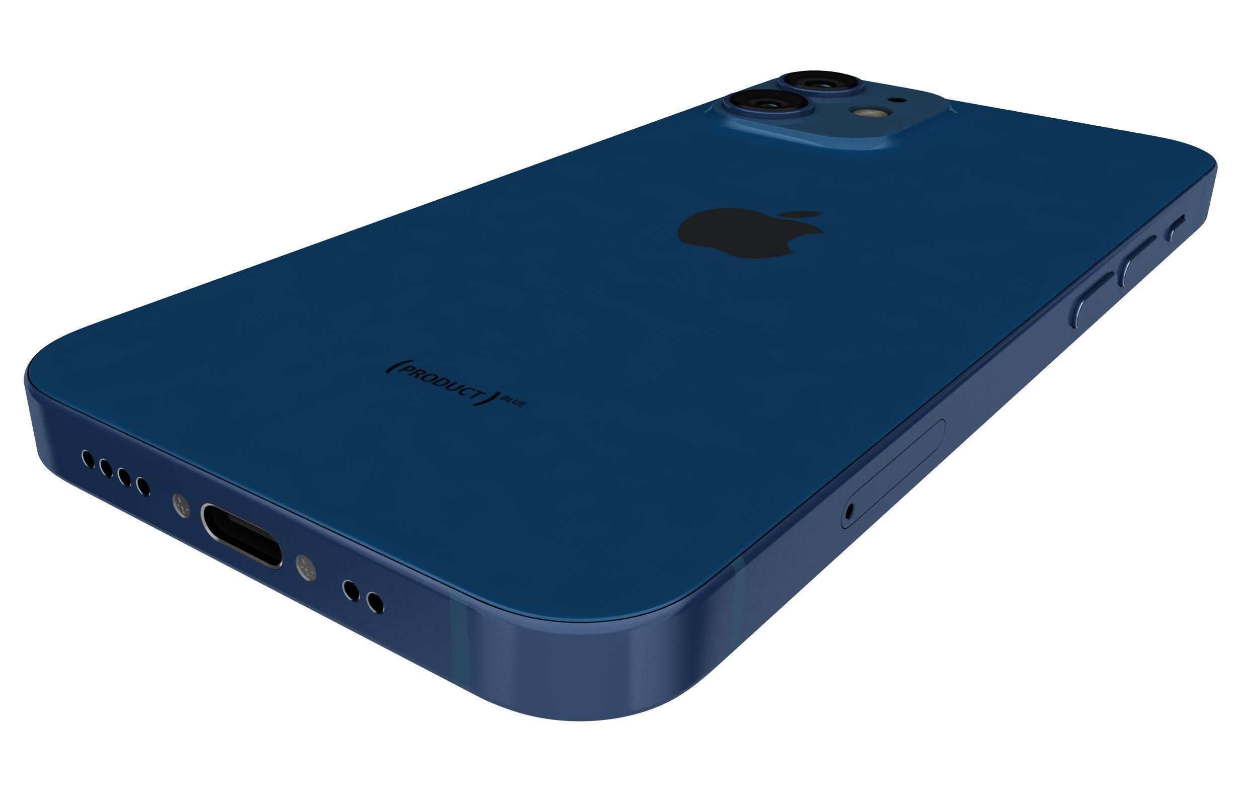 Apple iPhone 12 Mini Blue 3D model_14