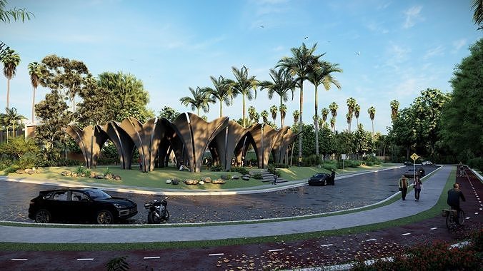 confluence park 3D model