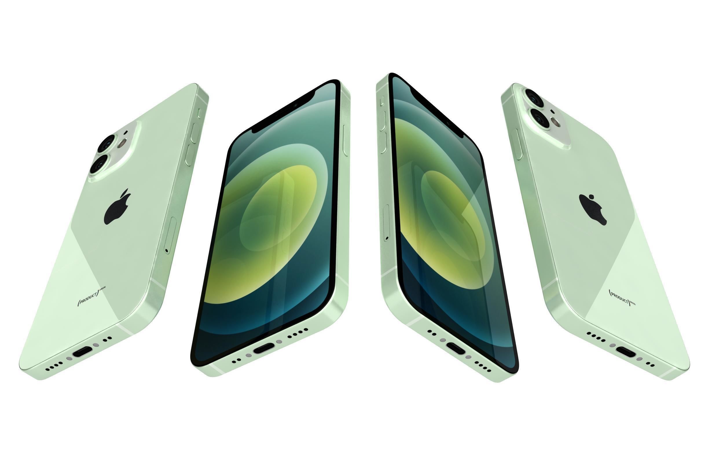 Apple iPhone 12 Mini Green 3D model_5