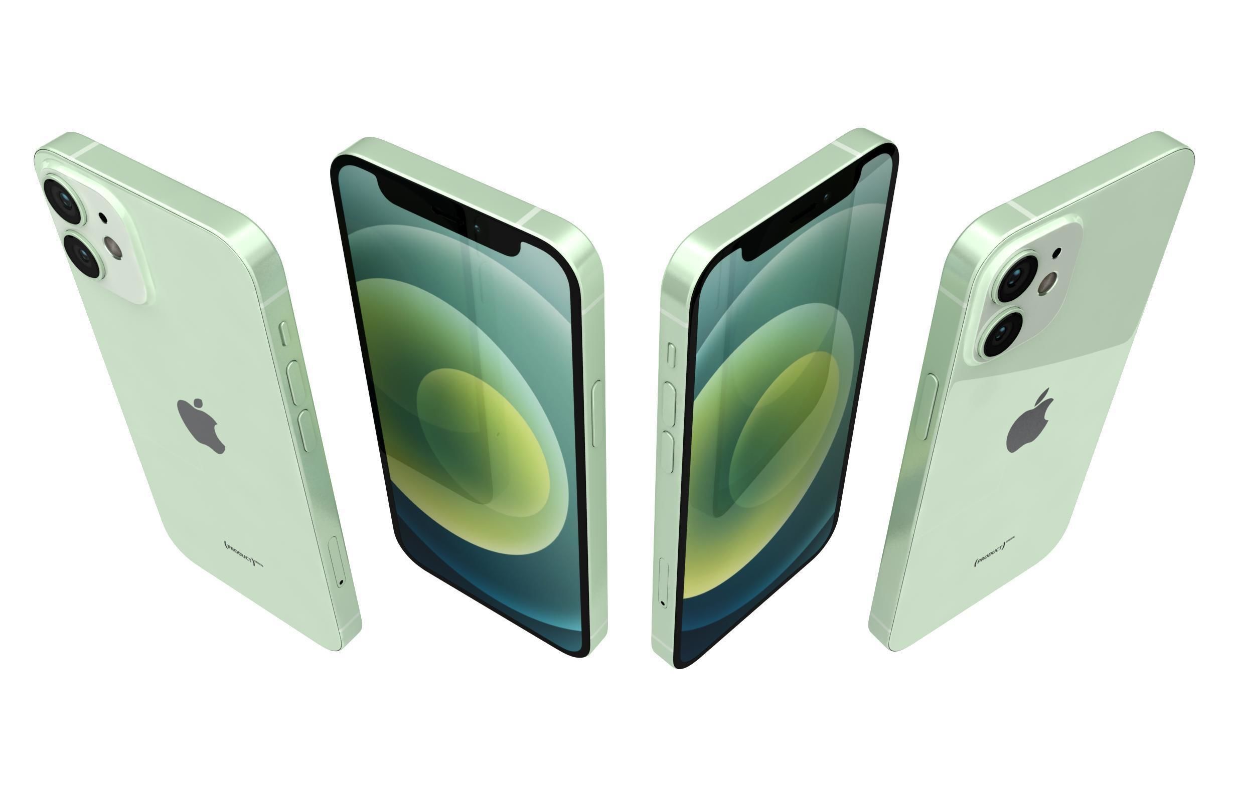 Apple iPhone 12 Mini Green 3D model_4