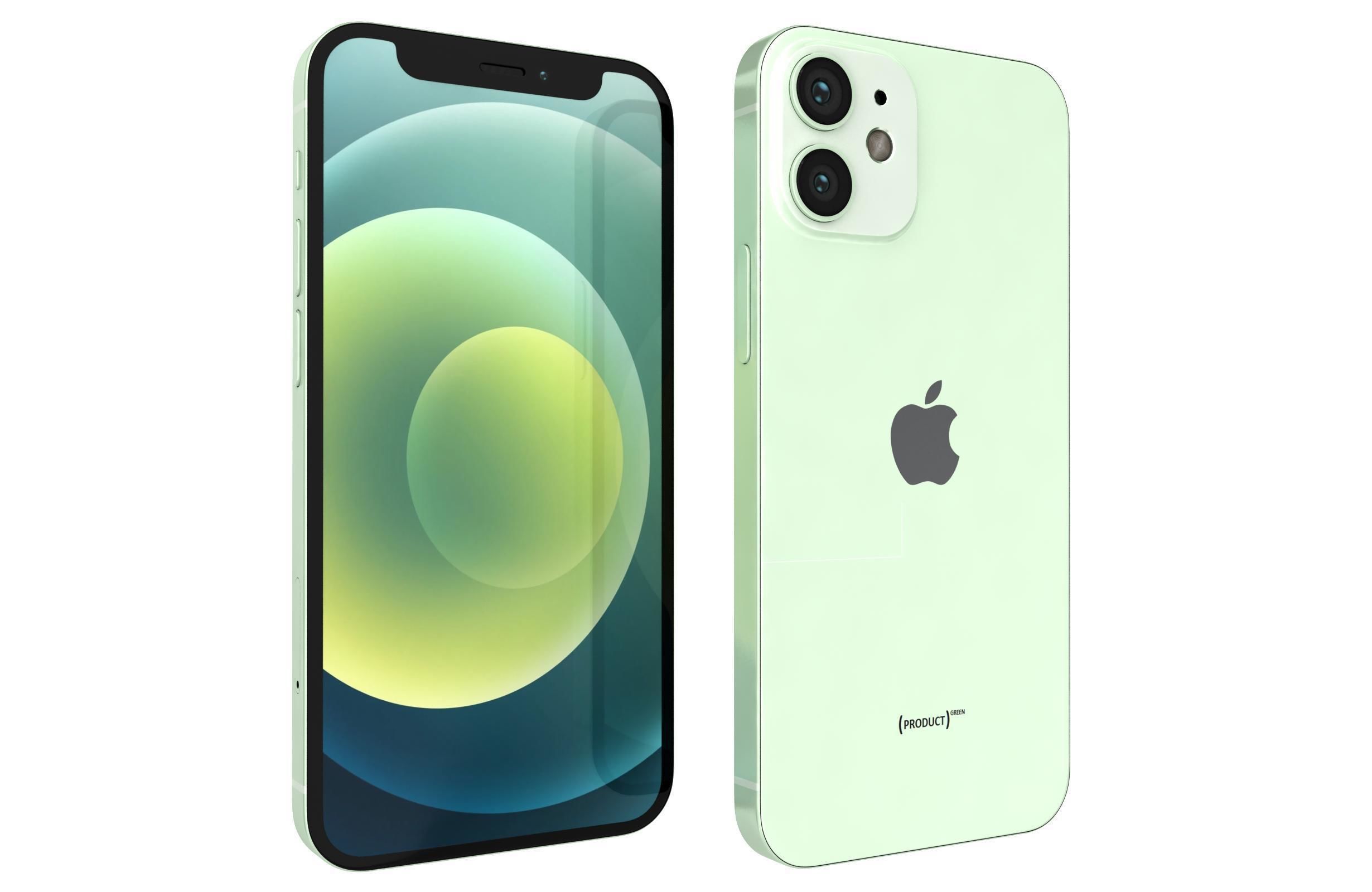 Apple iPhone 12 Mini Green 3D model_7