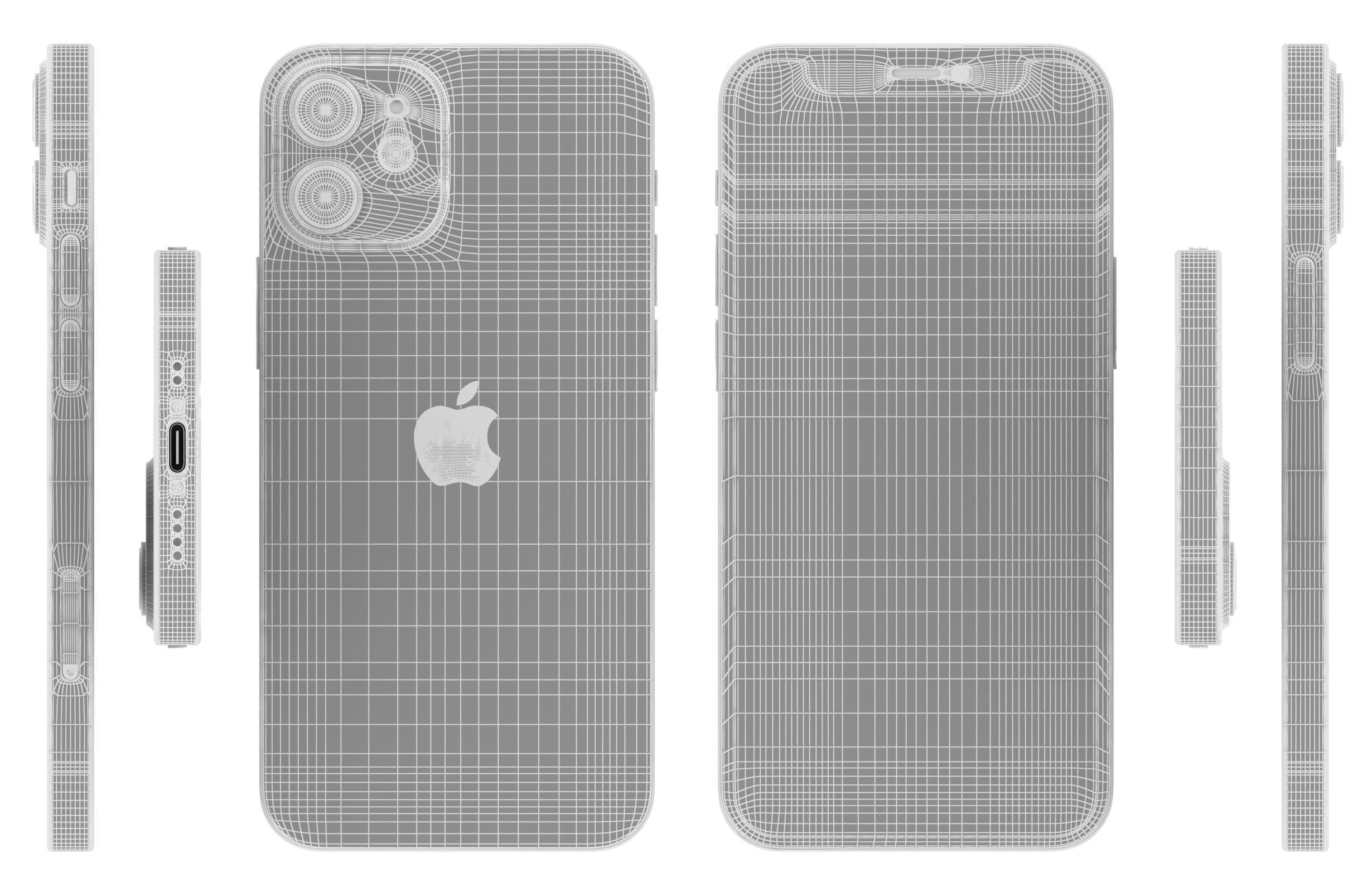 Apple iPhone 12 Mini Red 3D model_17