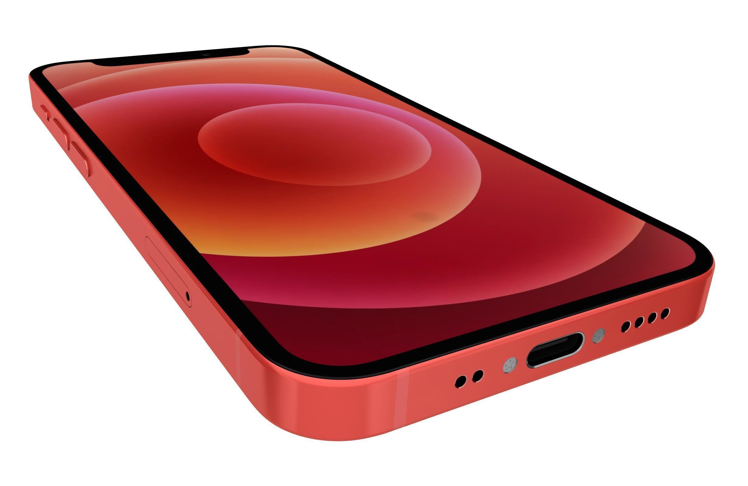 Apple iPhone 12 Mini Red 3D model_12