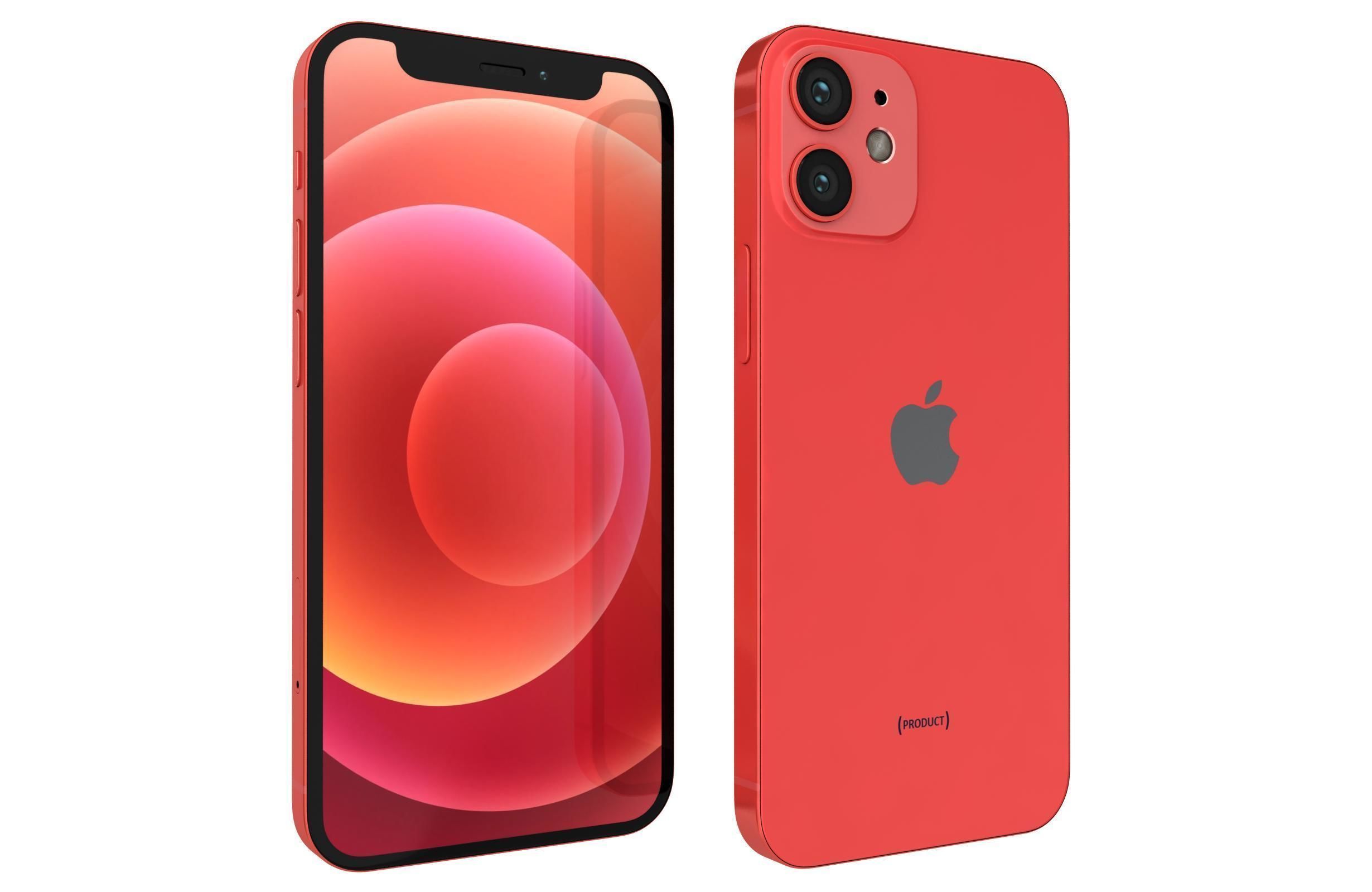 Apple iPhone 12 Mini Red 3D model_9