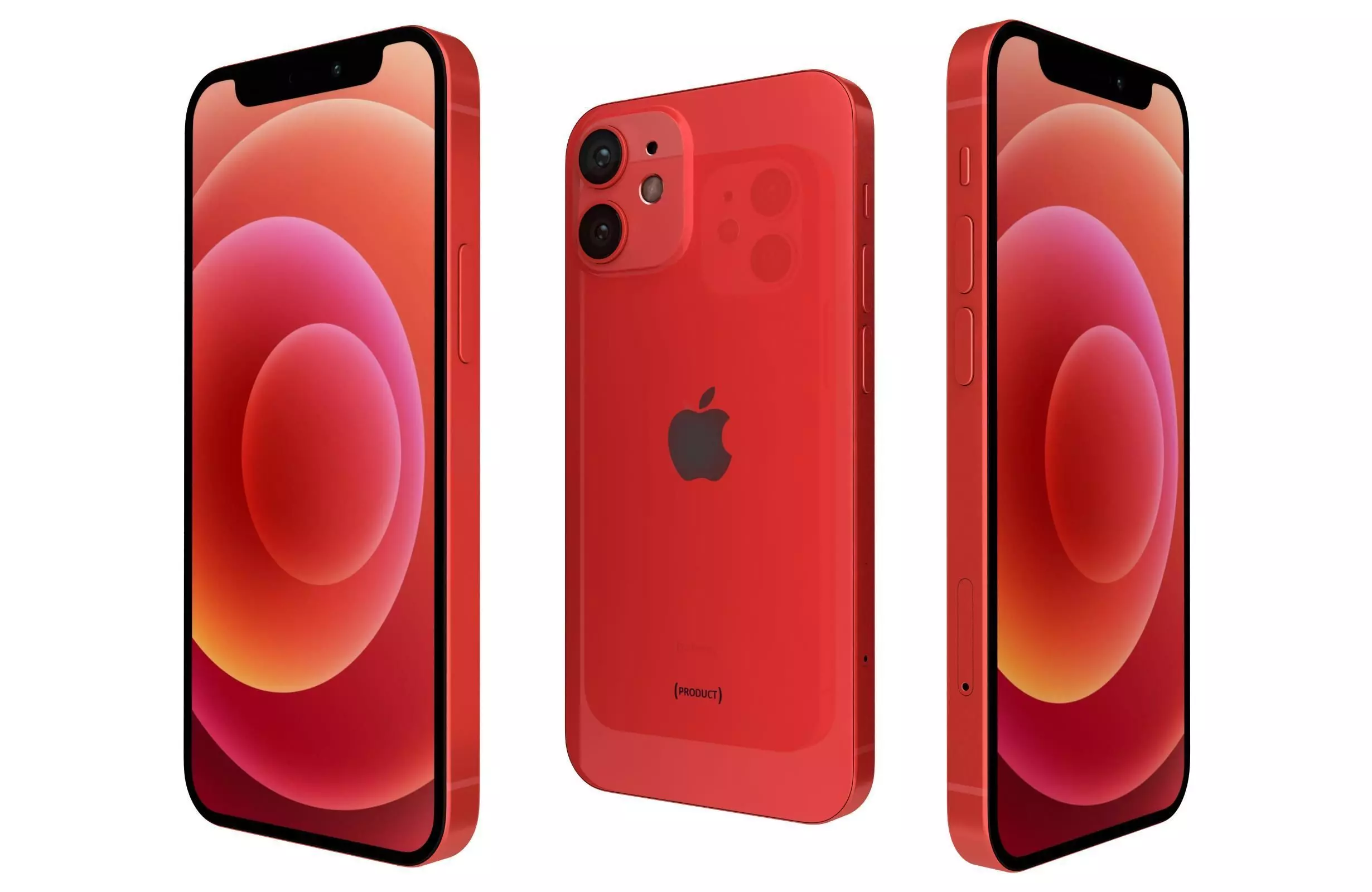 Apple iPhone 12 Mini Red 3D model_0