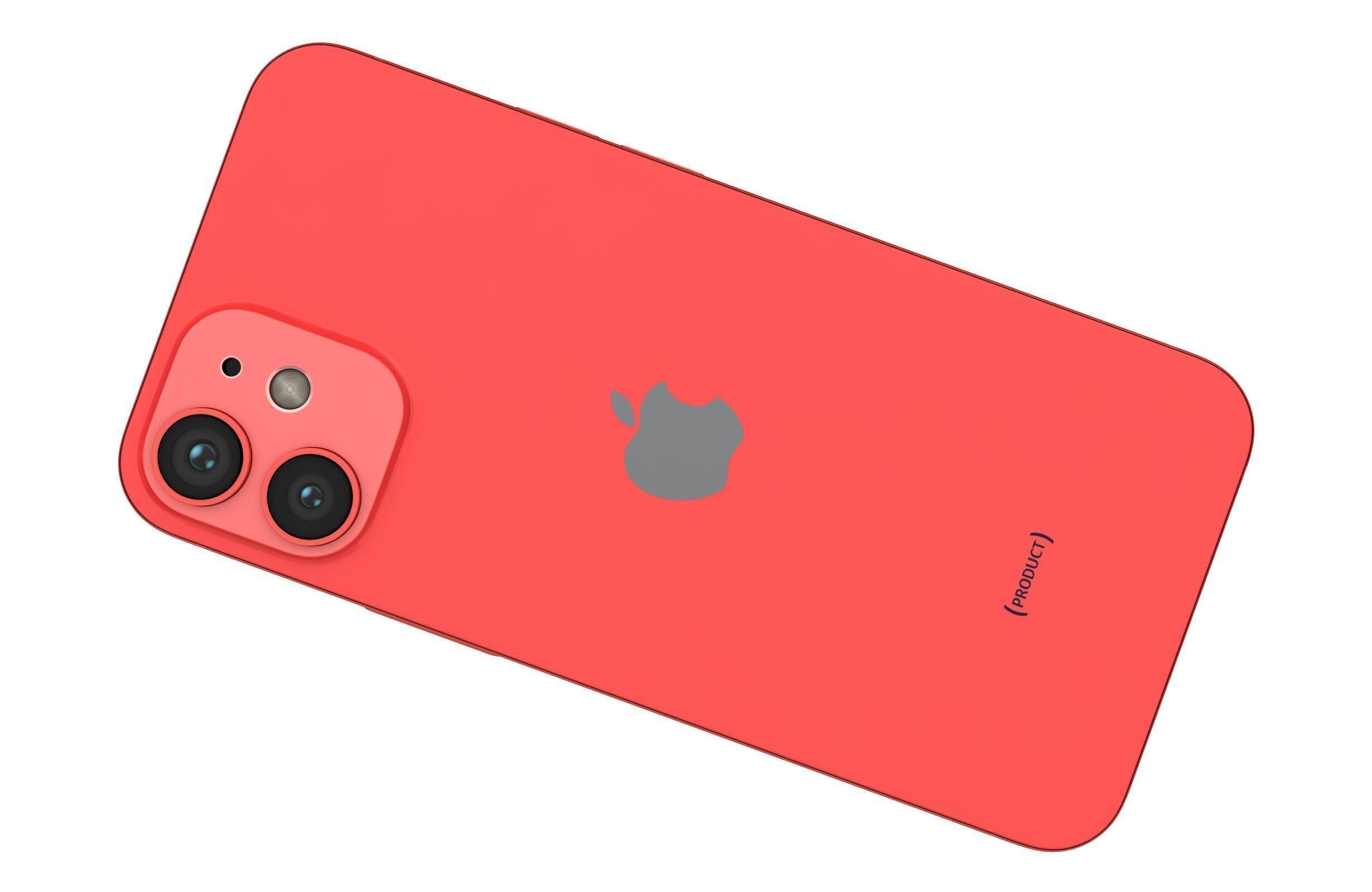 Apple iPhone 12 Mini Red 3D model_11