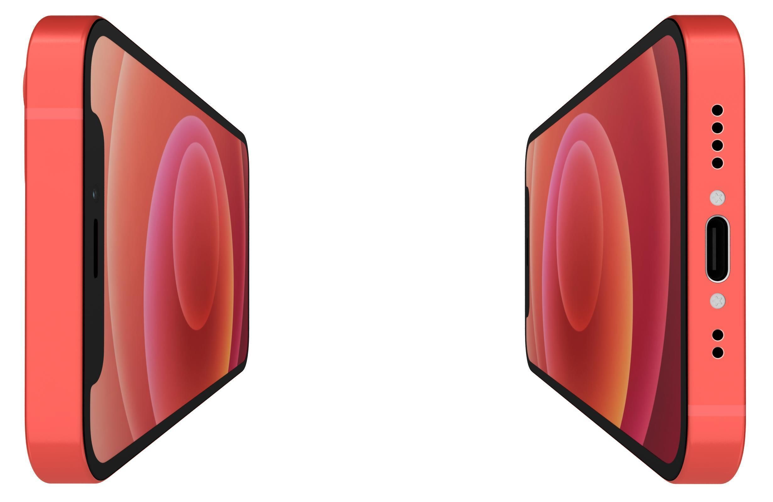 Apple iPhone 12 Mini Red 3D model_6