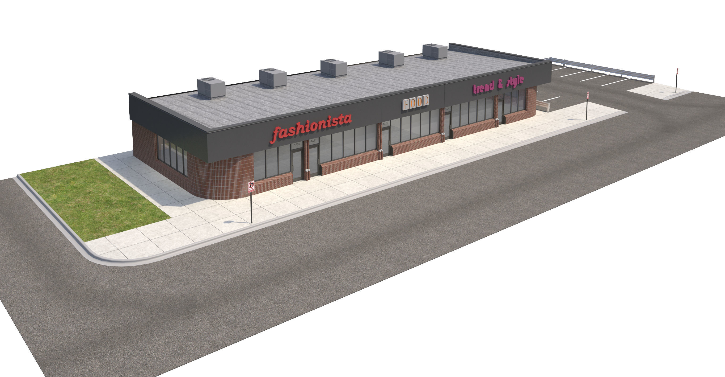 Retail-078 Retail Store 3D model_7