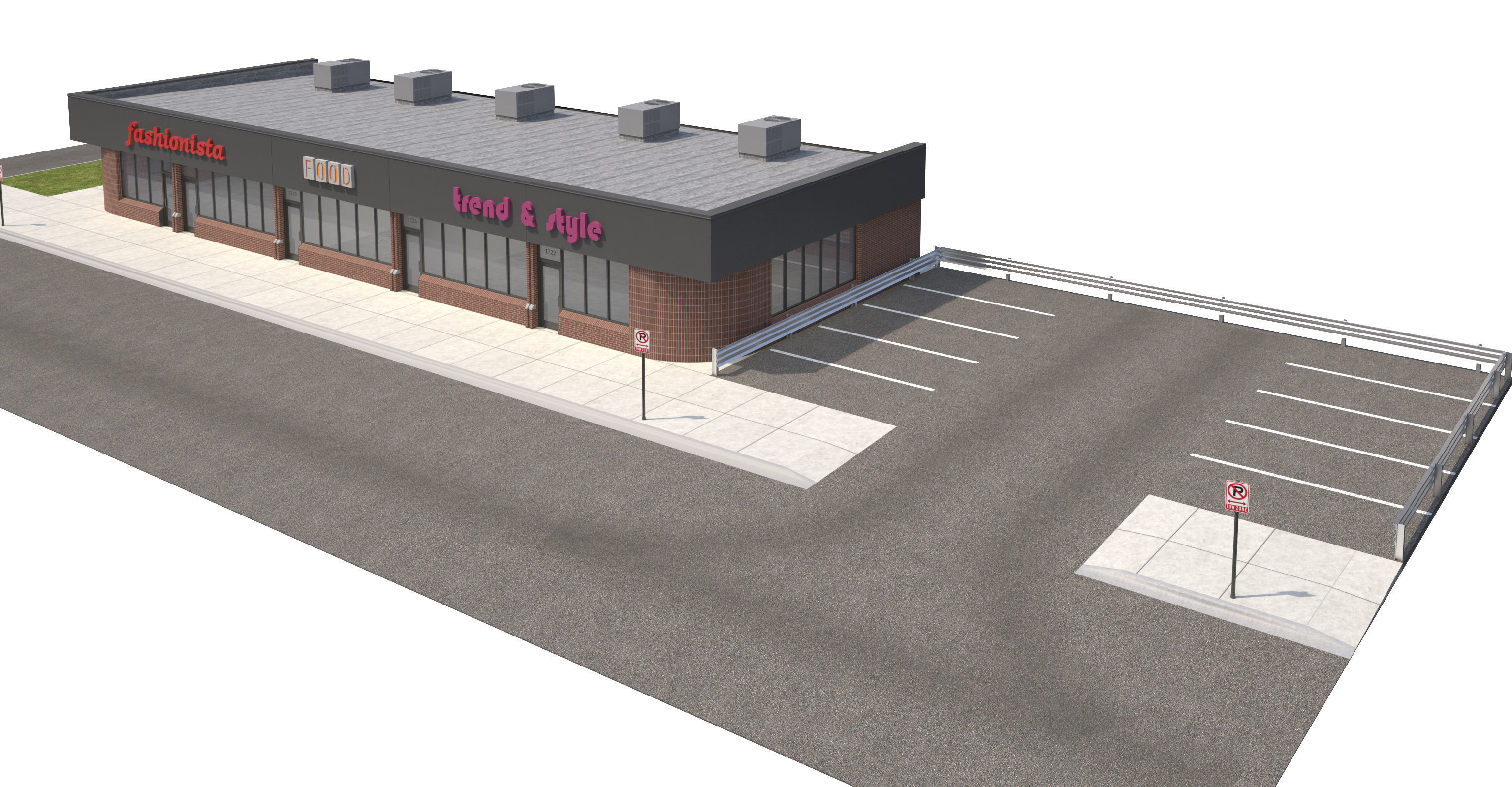 Retail-078 Retail Store 3D model_4