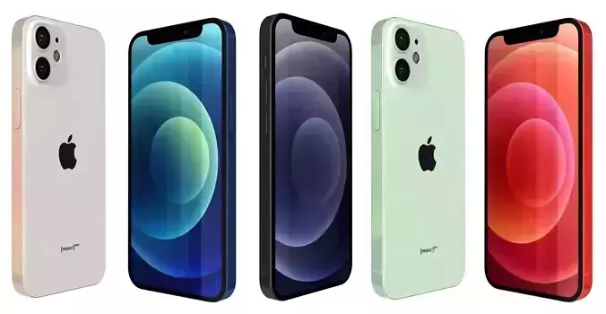 Apple iPhone 12 Mini All Colors 3D model