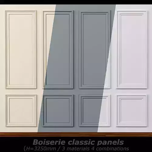 Wall molding 14  Boiserie classic panels