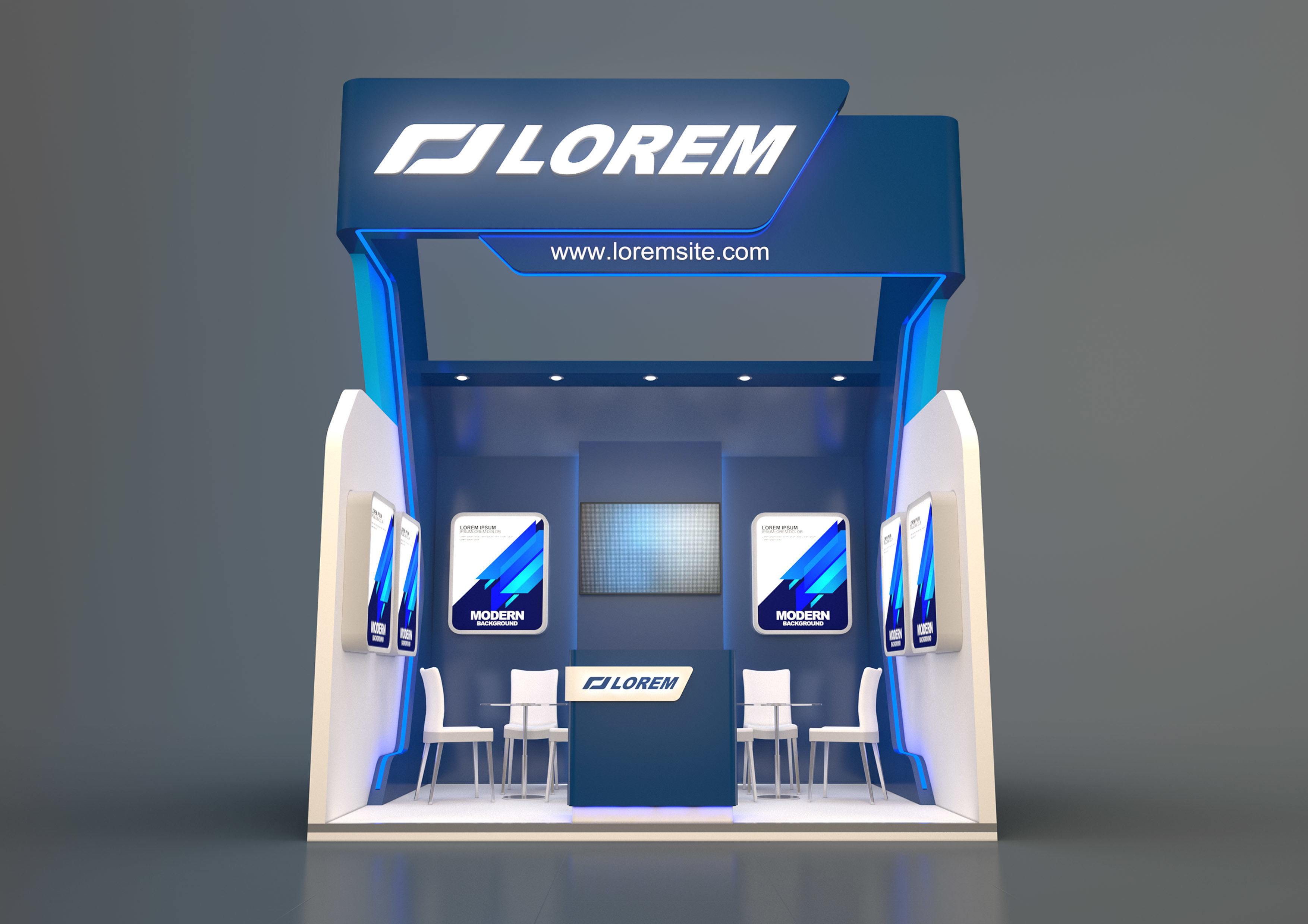 stand design 3D model_3