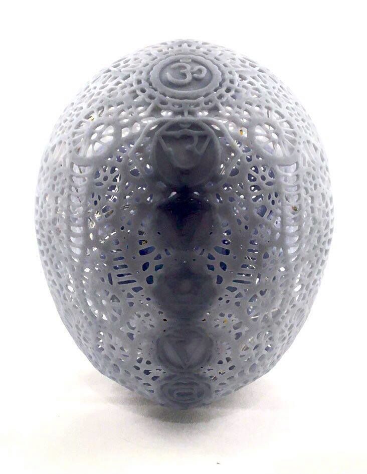 Filigree Anatomical Skull - Pre-supported STL 3D print model_12