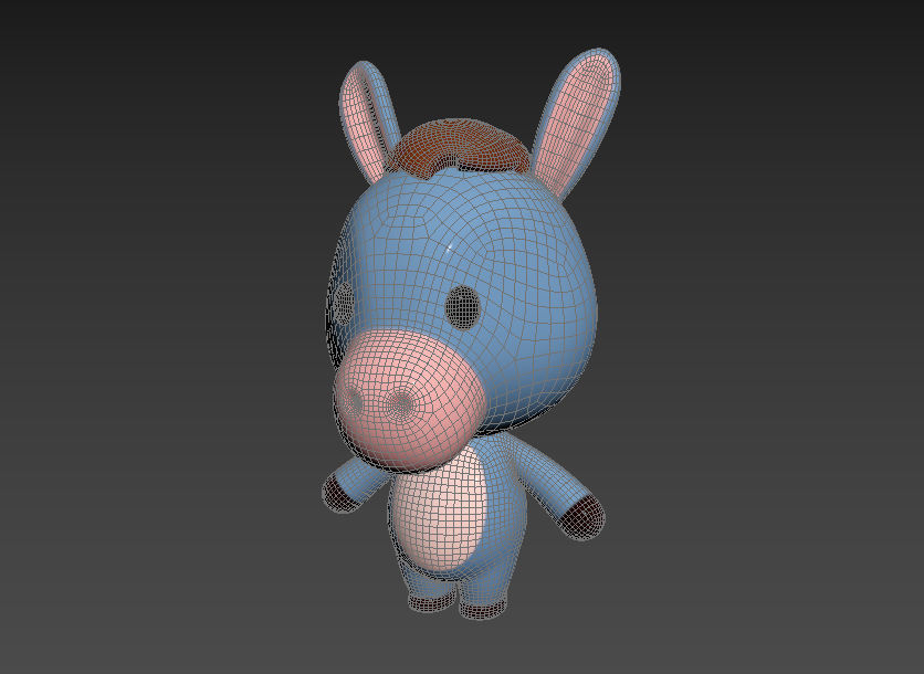 Character044 Donkey 3D model_13