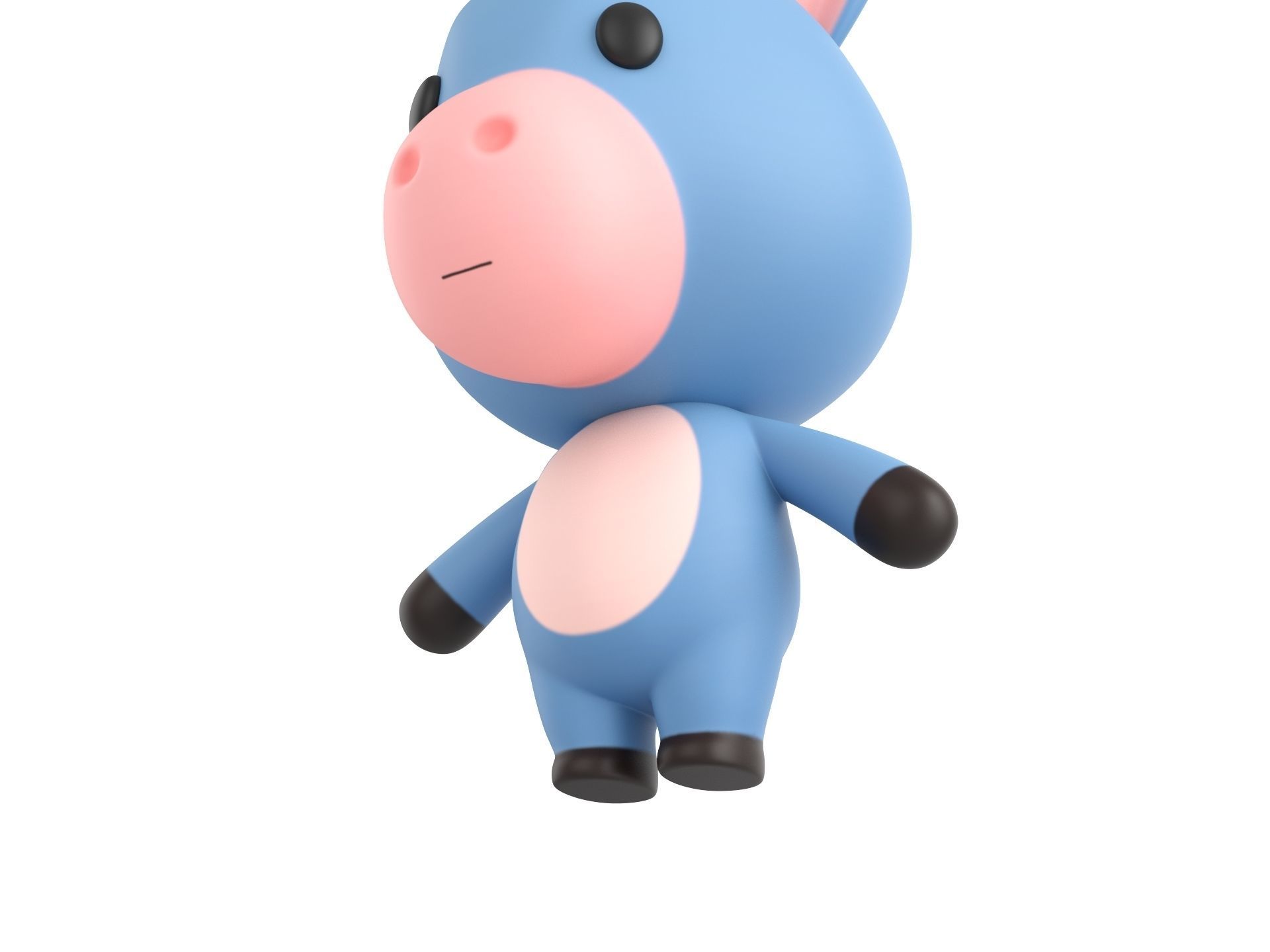 Character044 Donkey 3D model_9