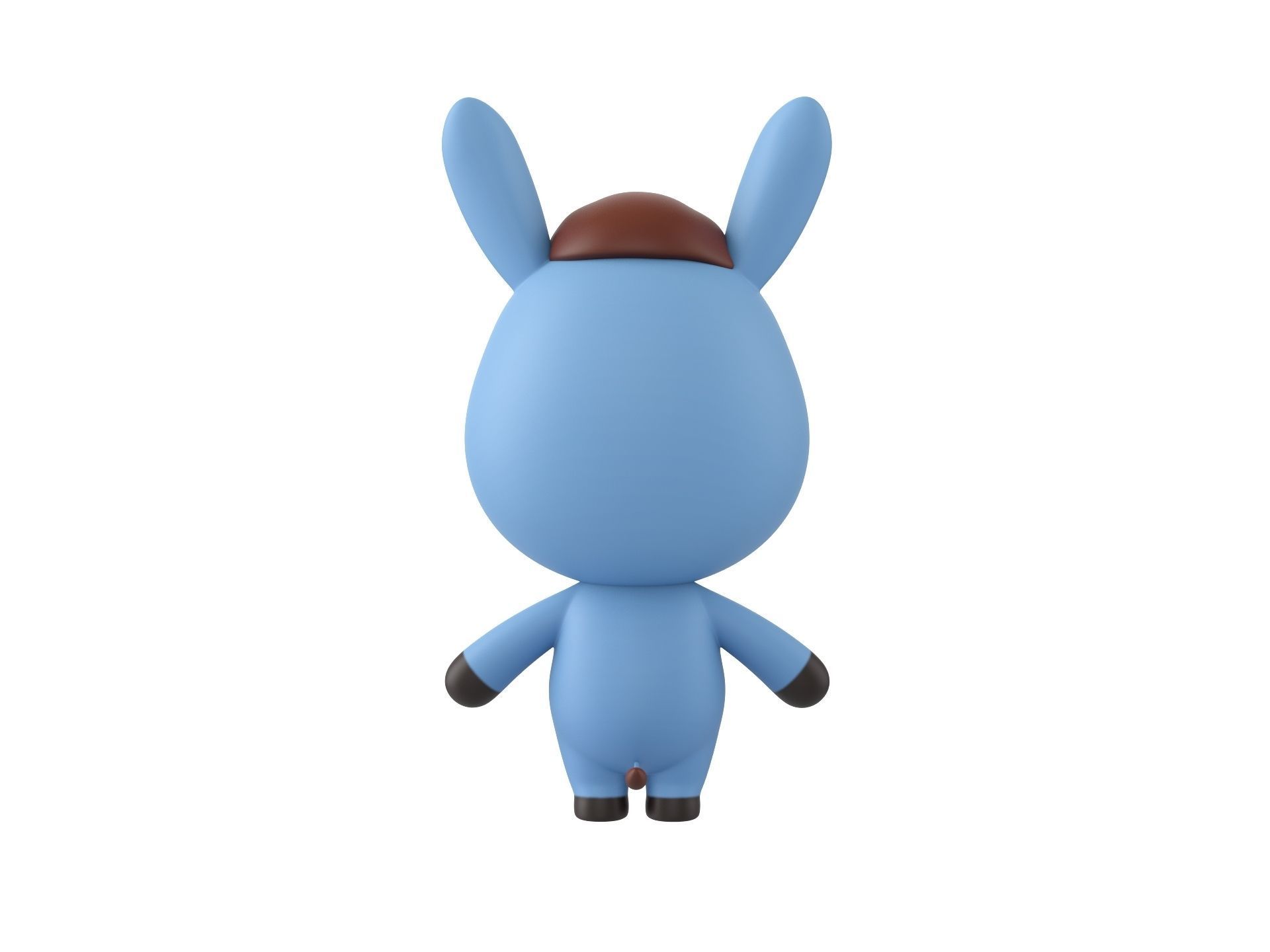 Character044 Donkey 3D model_5