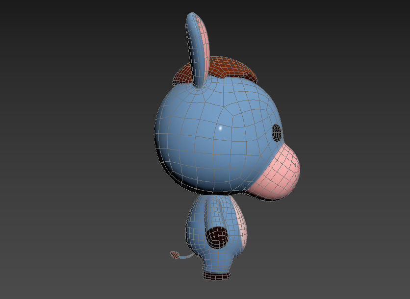 Character044 Donkey 3D model_16