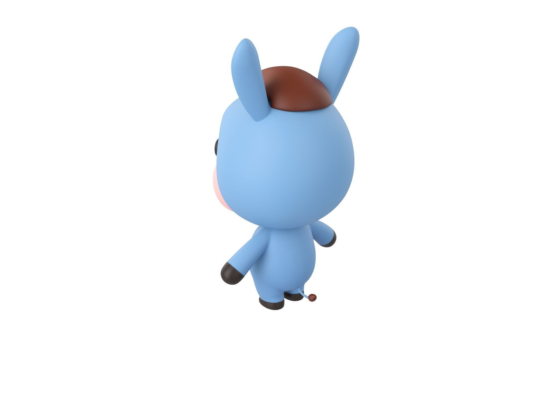 Character044 Donkey 3D model_6