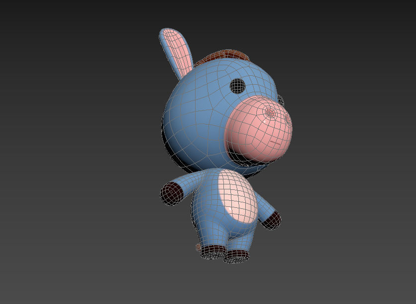 Character044 Donkey 3D model_15