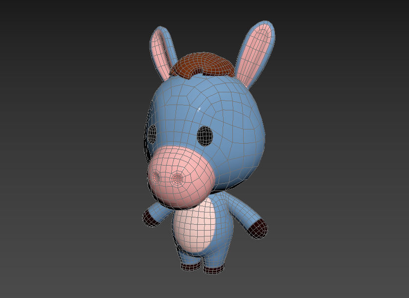 Character044 Donkey 3D model_12