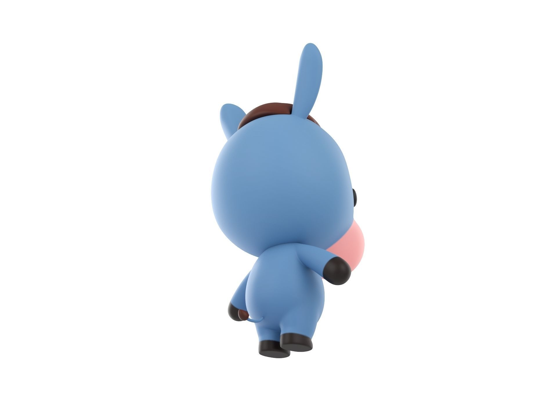 Character044 Donkey 3D model_4