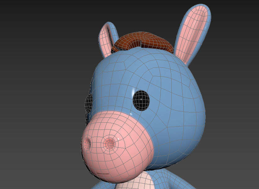 Character044 Donkey 3D model_21