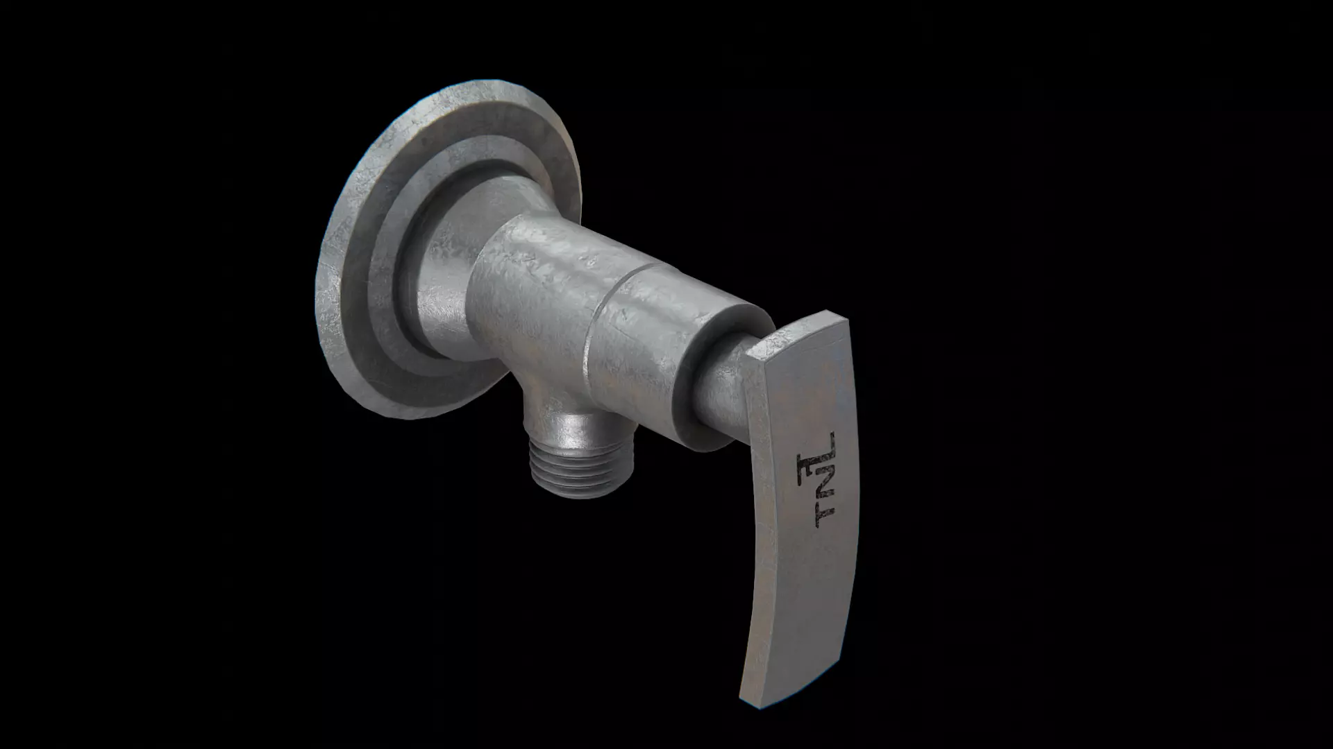 TNL angle valve TAP old Low-poly 3D model