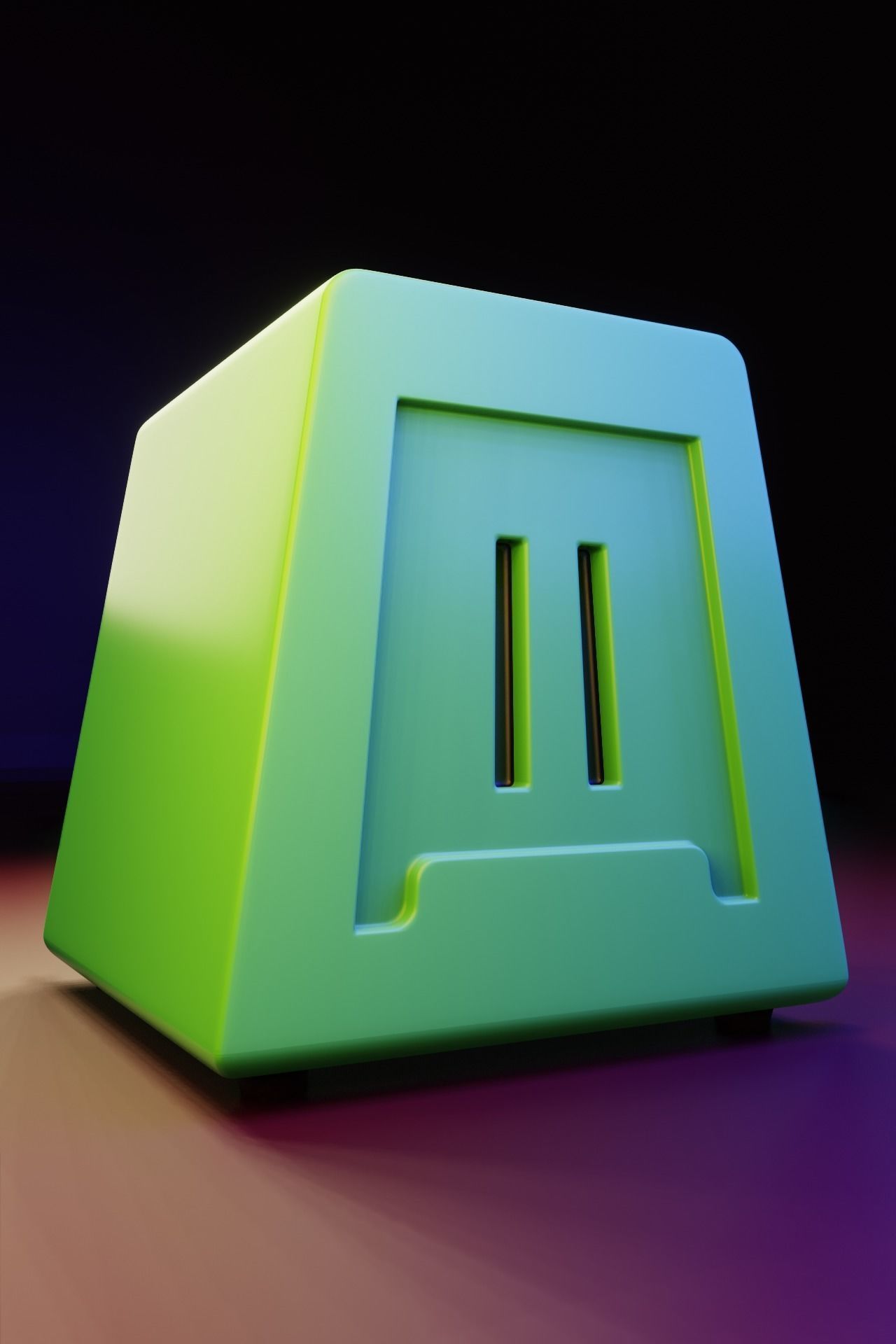 Mr Napkin Holder of Evil - Blender 3D model_1