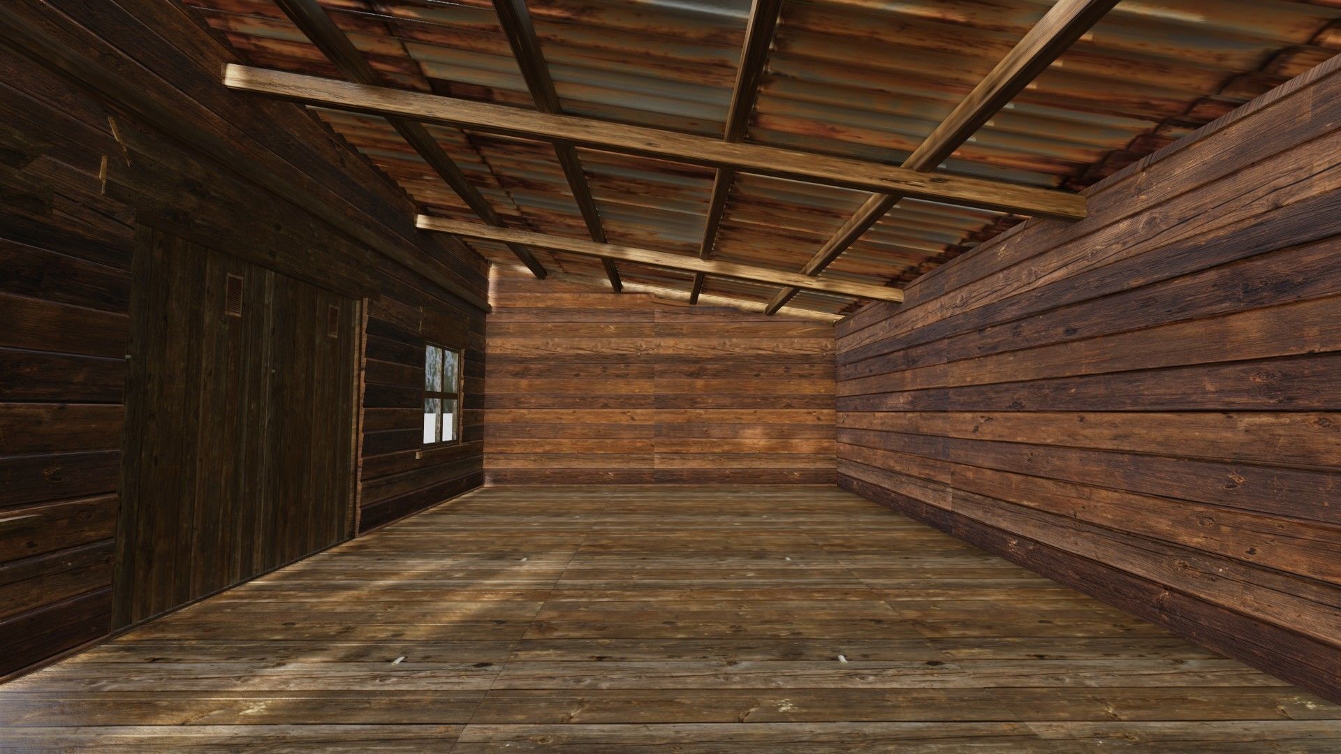 american wildwest cowboy town building  Low-poly 3D model_10