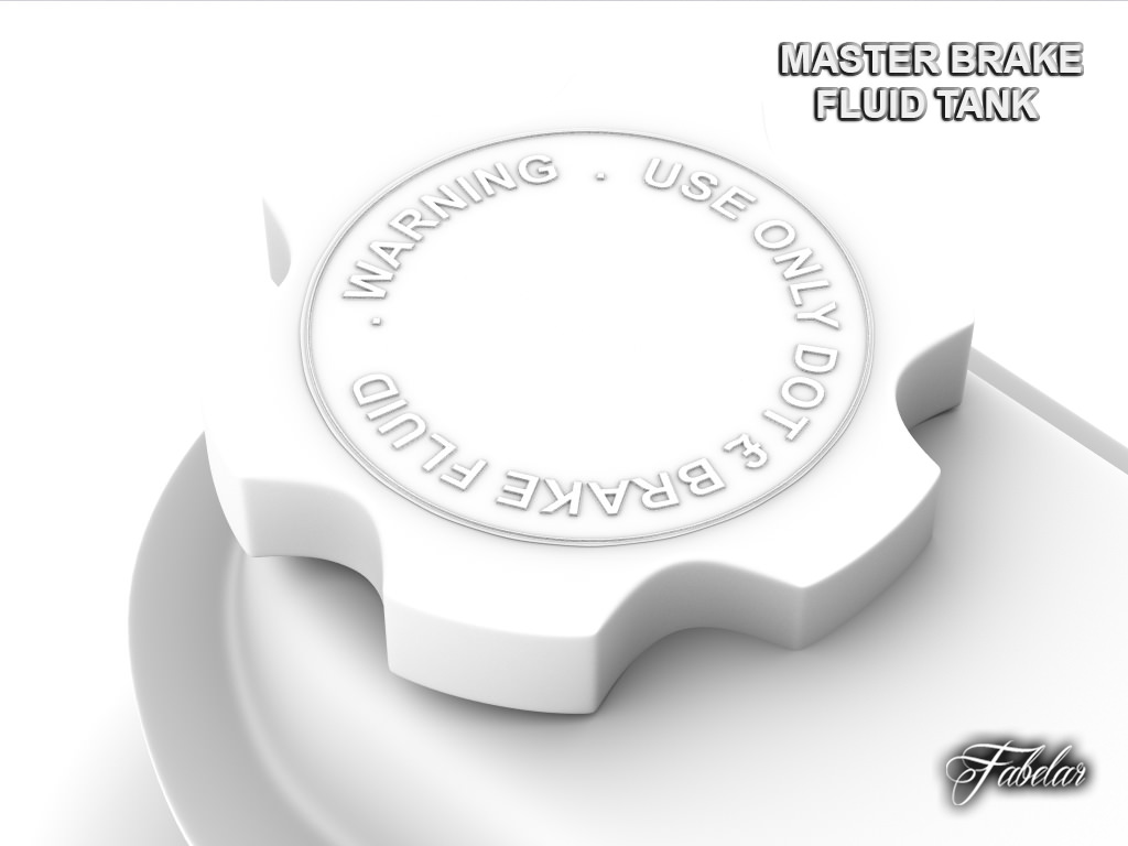 Master brake fluid tank 3D model_4