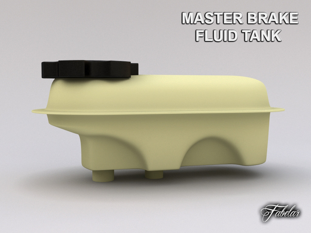 Master brake fluid tank 3D model_1