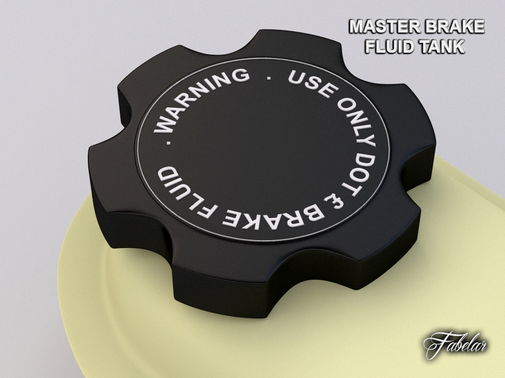 Master brake fluid tank 3D model_2