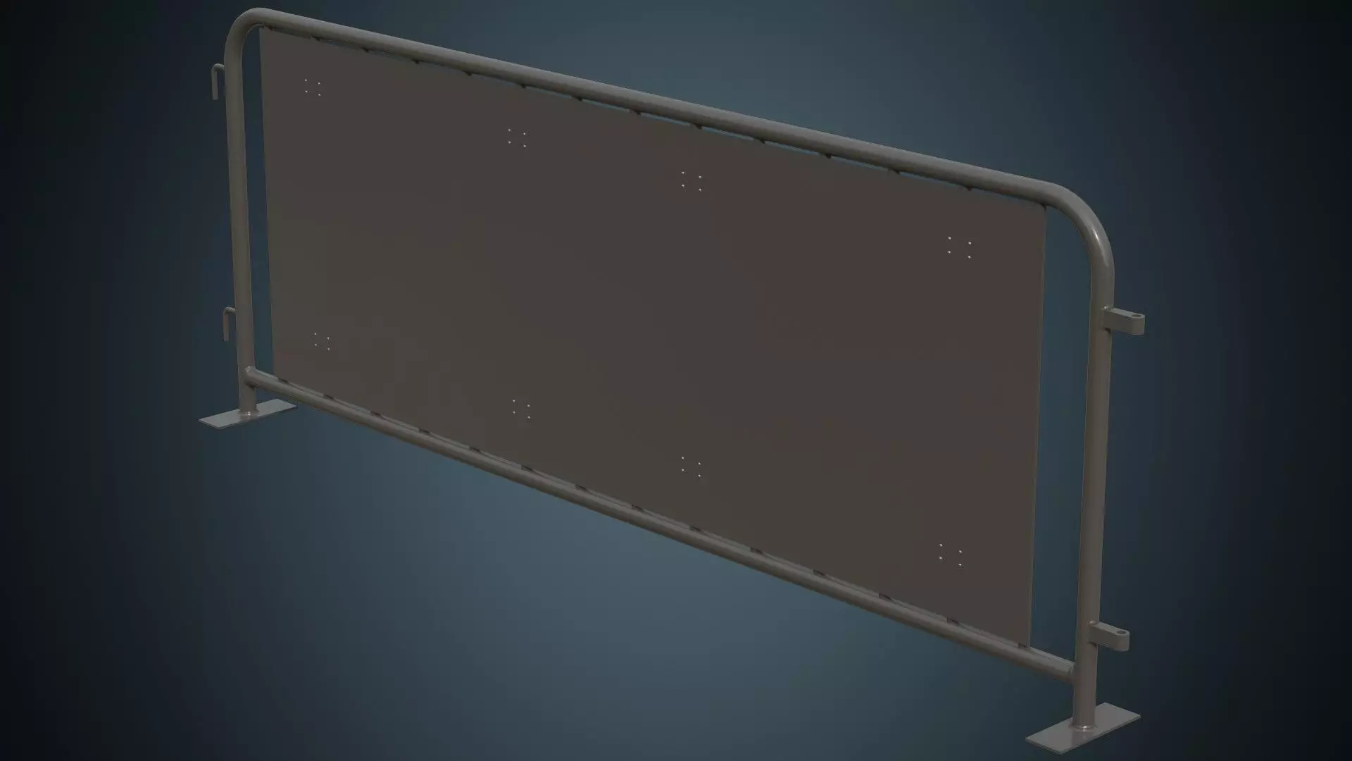 Crowd Barrier 5A Low-poly 3D model_0