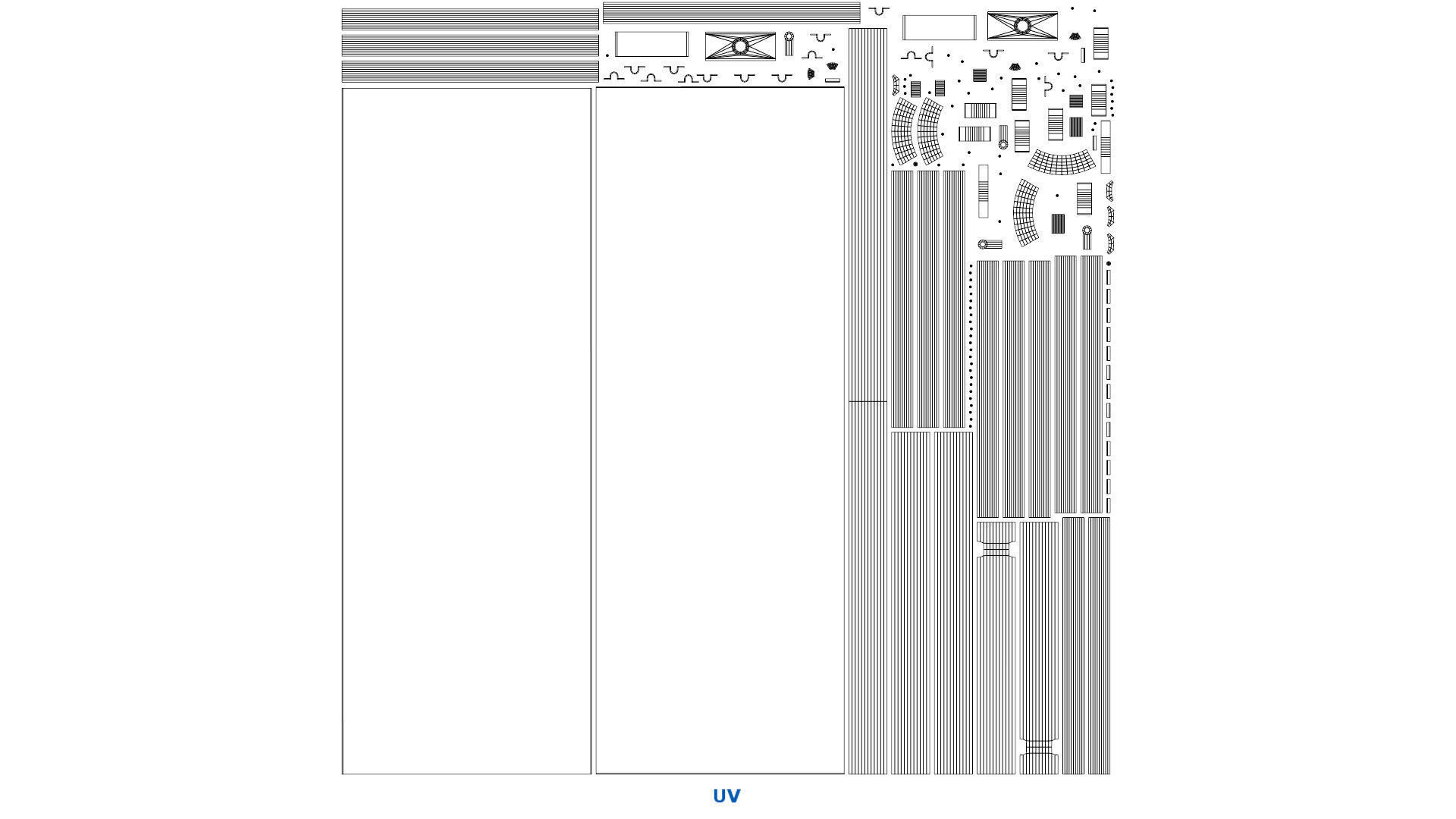Crowd Barrier 5B Low-poly 3D model_8