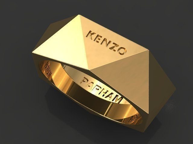 Triangle ring 3D print model