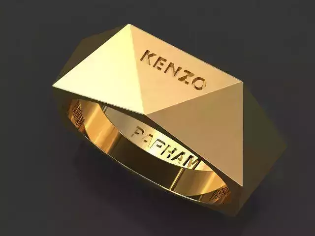 Triangle ring 3D print model