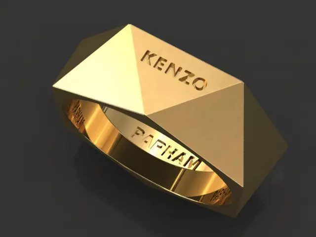 Triangle ring 3D print model