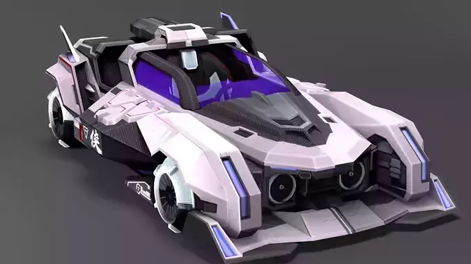 Race Car 3d Model 