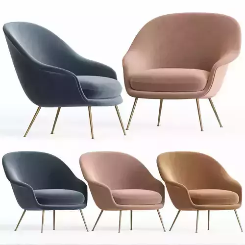 Bat Lounge Chair By Gubi